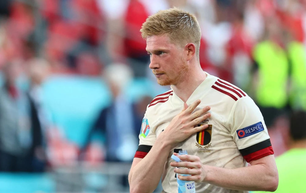 De Bruyne ghi bàn thắng quyết định đưa đội tuyển Bỉ vào vòng 1/8 EURO 2020