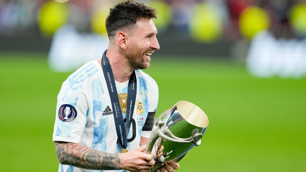 Chiến thắng trước tuyển Ý, Messi và các đồng đội đăng quang FIFA Finalissima 2022