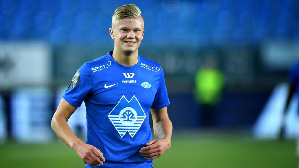 Erling Haaland khi khoác áo Molde FK