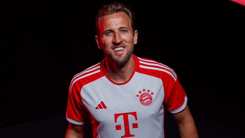 Harry Kane trong màu áo hùm xám xứ Bavaria