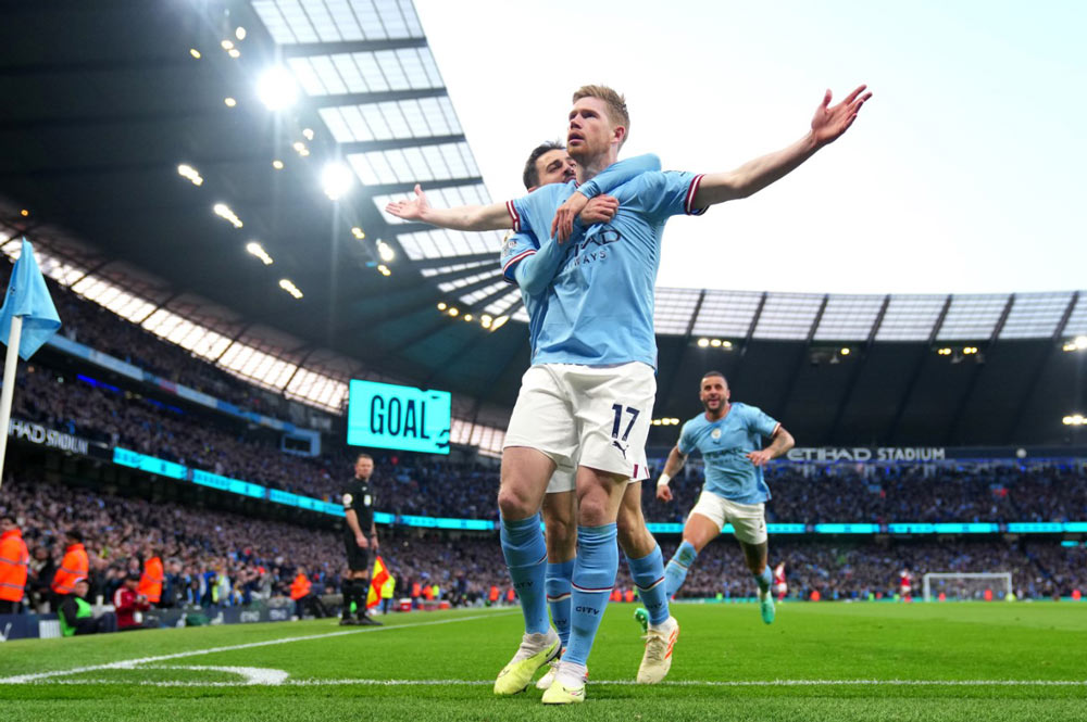 De Bruyne liên tiếp tạo các bàn thắng khi ở trong đội tuyển Man City