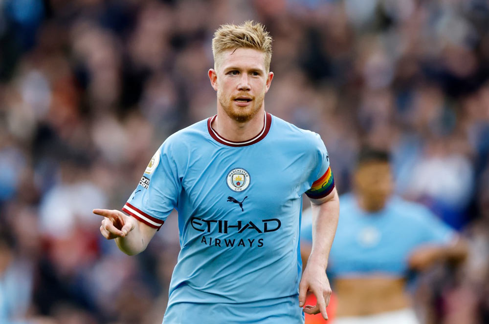 Trong mùa giải 2021-22, De Bruyne ghi 15 bàn thắng, là thành tích tốt nhất của anh từ trước đến giờ