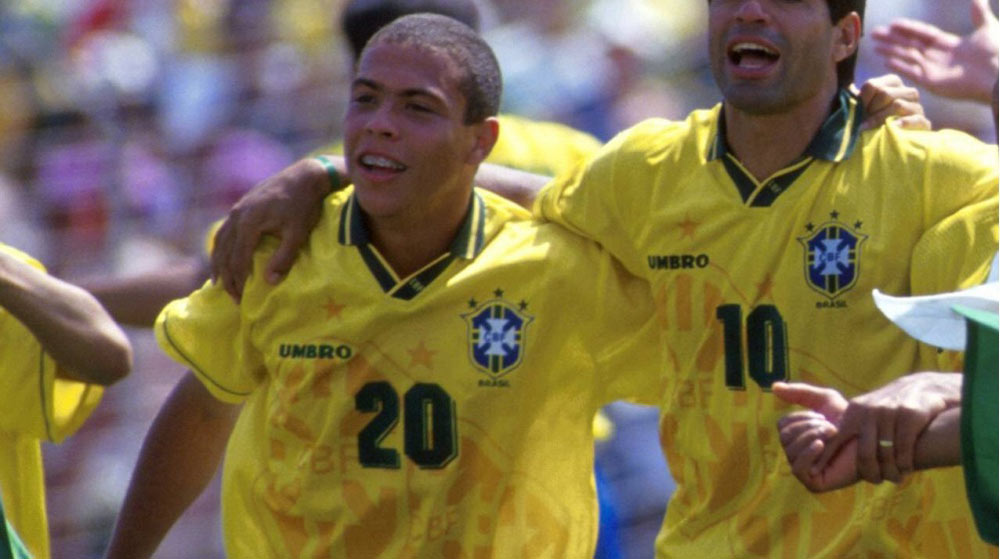 Ronaldo trong màu áo Brazil giành chức vô địch World Cup 1994